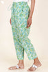 Cambric Cotton Straight Pants In Floral Print